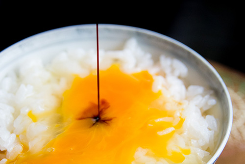 2016年9月撮影のフリー写真素材108「卵かけご飯」