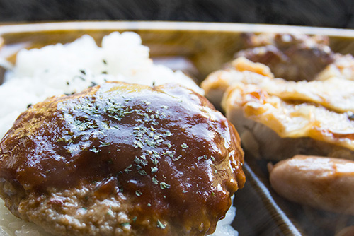 2016年9月撮影のフリー写真素材128「ハンバーグ」