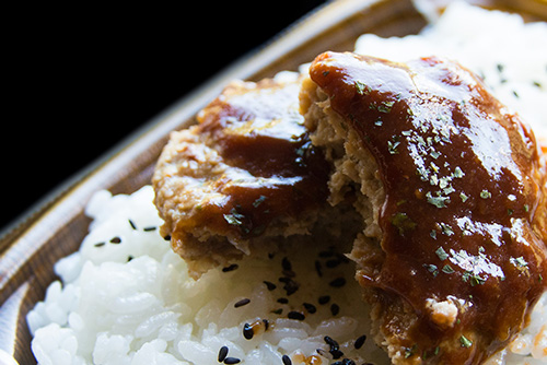 2016年9月撮影のフリー写真素材133「ハンバーグ」