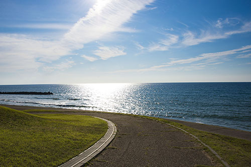2017年6月撮影のフリー写真素材141「海沿いの散歩道」