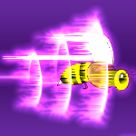 ミツバチのフリーアイコン３