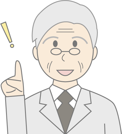 高齢男性（スーツ）のシンプルな人物イラスト5