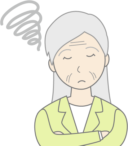 高齢女性(スーツ)のシンプルな人物イラスト11