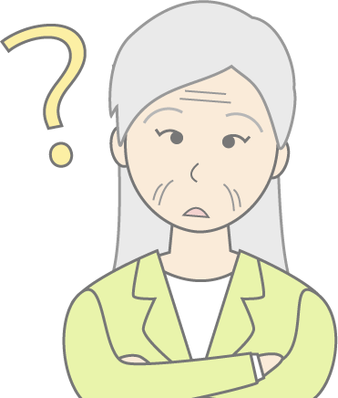 高齢女性(スーツ)のシンプルな人物イラスト9