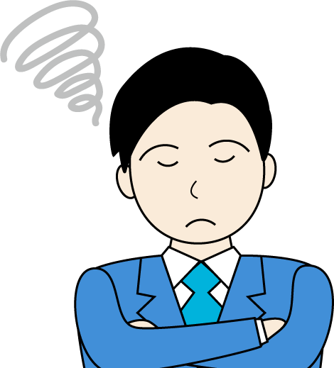 若い男性(スーツ)のシンプルな人物イラスト11