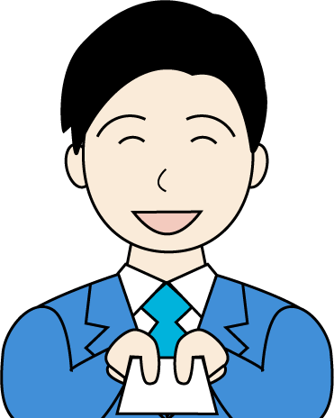 若い男性(スーツ)のシンプルな人物イラスト15