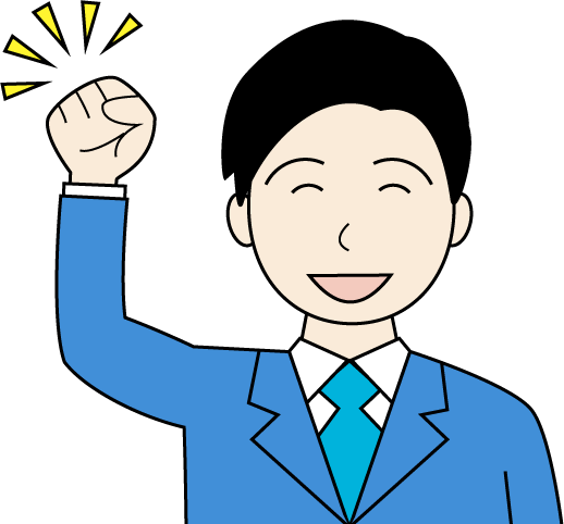 若い男性(スーツ)のシンプルな人物イラスト8