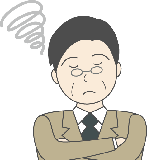 中年男性(スーツ)のシンプルな人物イラスト11