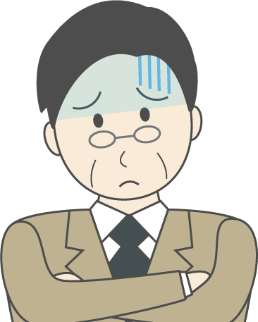 中年男性(スーツ)のシンプルな人物イラスト12