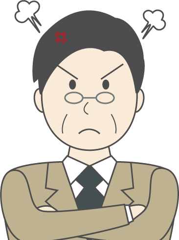 中年男性(スーツ)のシンプルな人物イラスト13