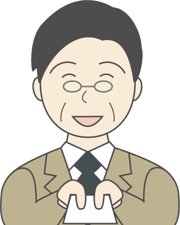 中年男性(スーツ)のシンプルな人物イラスト15