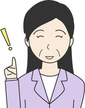 中年女性(スーツ)のシンプルな人物イラスト5