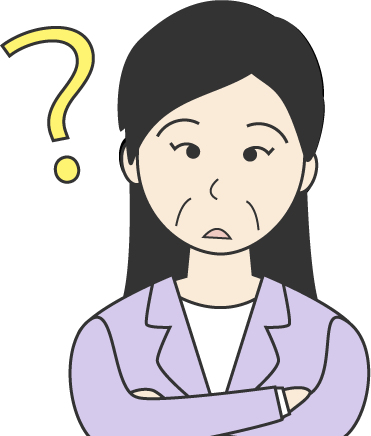 中年女性(スーツ)のシンプルな人物イラスト9