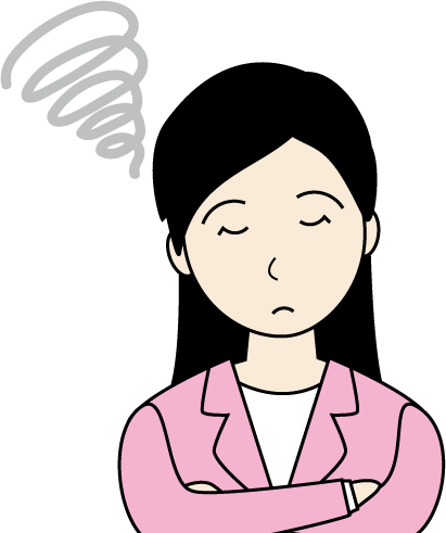 若い女性（スーツ）のシンプルな人物イラスト11