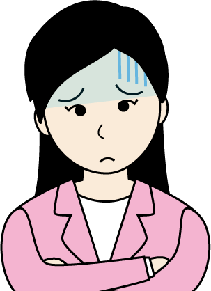 若い女性（スーツ）のシンプルな人物イラスト12