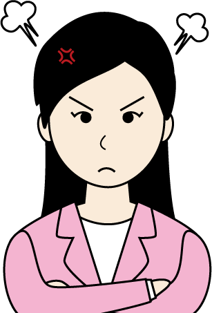 若い女性（スーツ）のシンプルな人物イラスト13