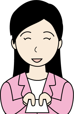 若い女性（スーツ）のシンプルな人物イラスト15