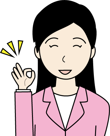 若い女性（スーツ）のシンプルな人物イラスト6