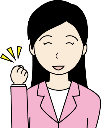 若い女性（スーツ）のシンプルな人物イラスト7