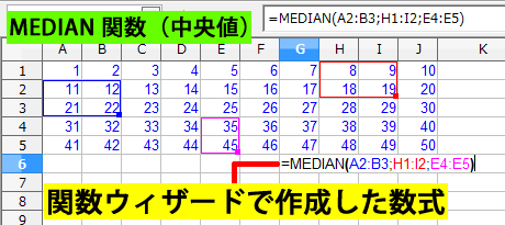 MEDIAN 関数（中央値）
