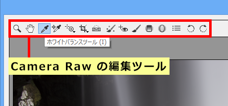 Camera Raw の編集ツール
