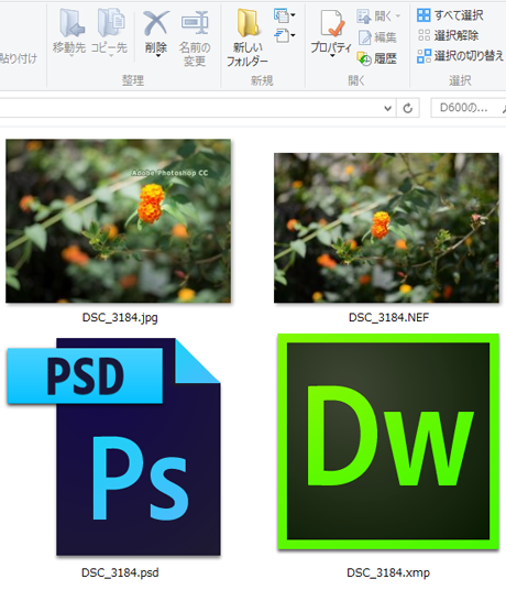 作成したファイル