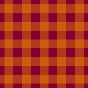 橙色ラインのチェック柄（無料背景画像）