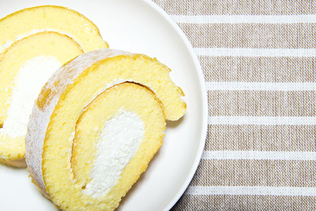 クリームロールケーキのフリー写真素材5