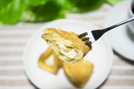 カスタードワッフルのフリー写真素材10