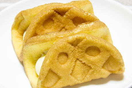 カスタードワッフルのフリー写真素材4