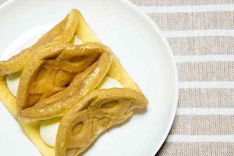 カスタードワッフルのフリー写真素材5