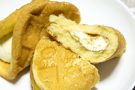 カスタードワッフルのフリー写真素材9