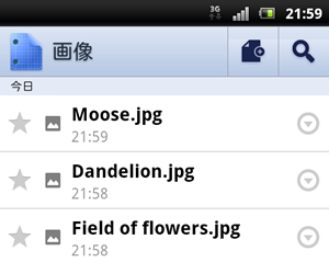Google ドライブに保存した写真