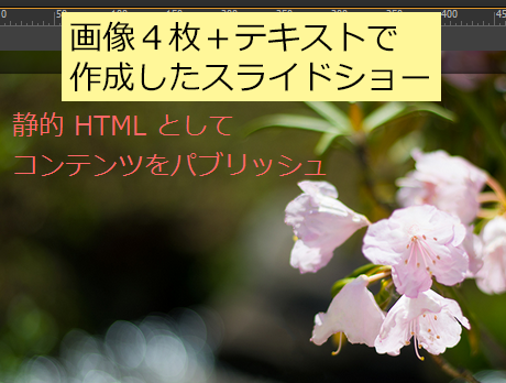 作成したスライドショー