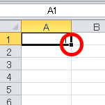エクセル 2010 フィルハンドルの使い方