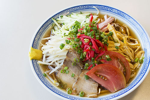 フリー写真素材184「冷やし中華（チャーシュー）」