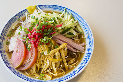 フリー写真素材187「冷やし中華（タマゴ）」