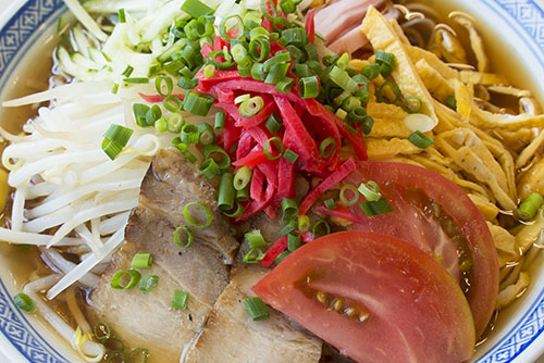 フリー写真素材189「寄りで見た冷やし中華」