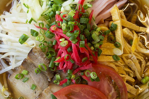 フリー写真素材190「更に寄りで見た冷やし中華」