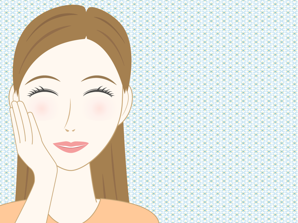 肌の調子が良い女性のフリー素材6