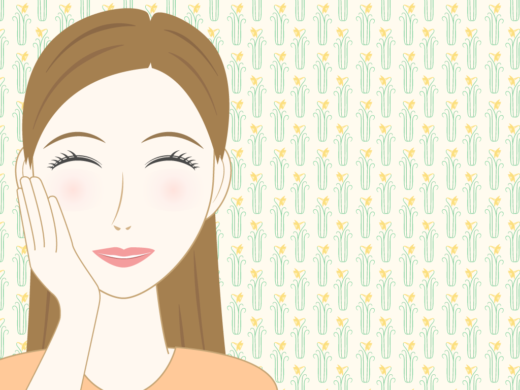 肌の調子が良い女性のフリー素材7