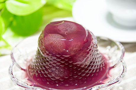 ぶどうゼリーのフリー写真素材2