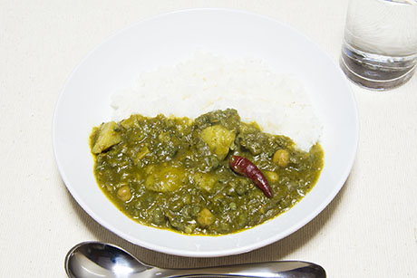 グリーンカレーのフリー写真素材1