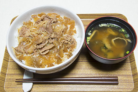 牛丼のフリー写真素材1