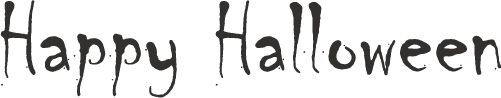 ハロウィン（テキスト）の無料イラスト