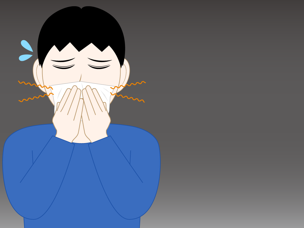 鼻づまりの男の子のフリー素材10