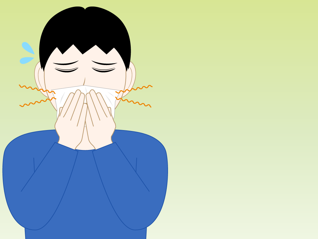 鼻づまりの男の子のフリー素材4