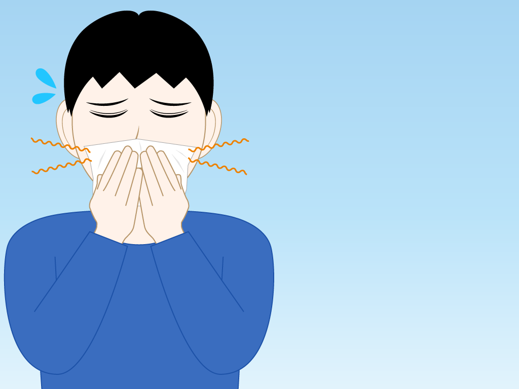 鼻づまりの男の子のフリー素材5