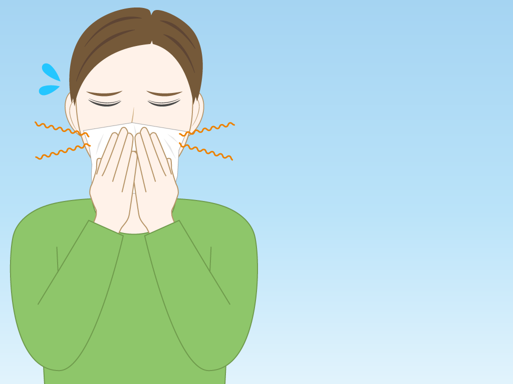 鼻づまりの男性のフリー素材5