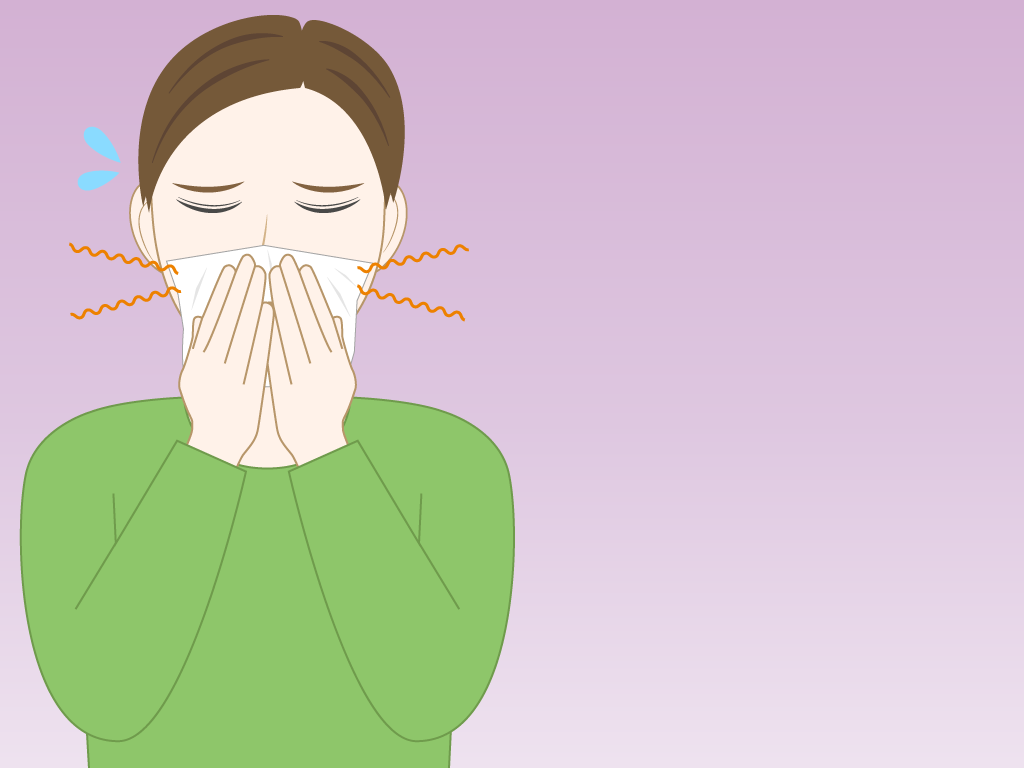 鼻づまりの男性のフリー素材7